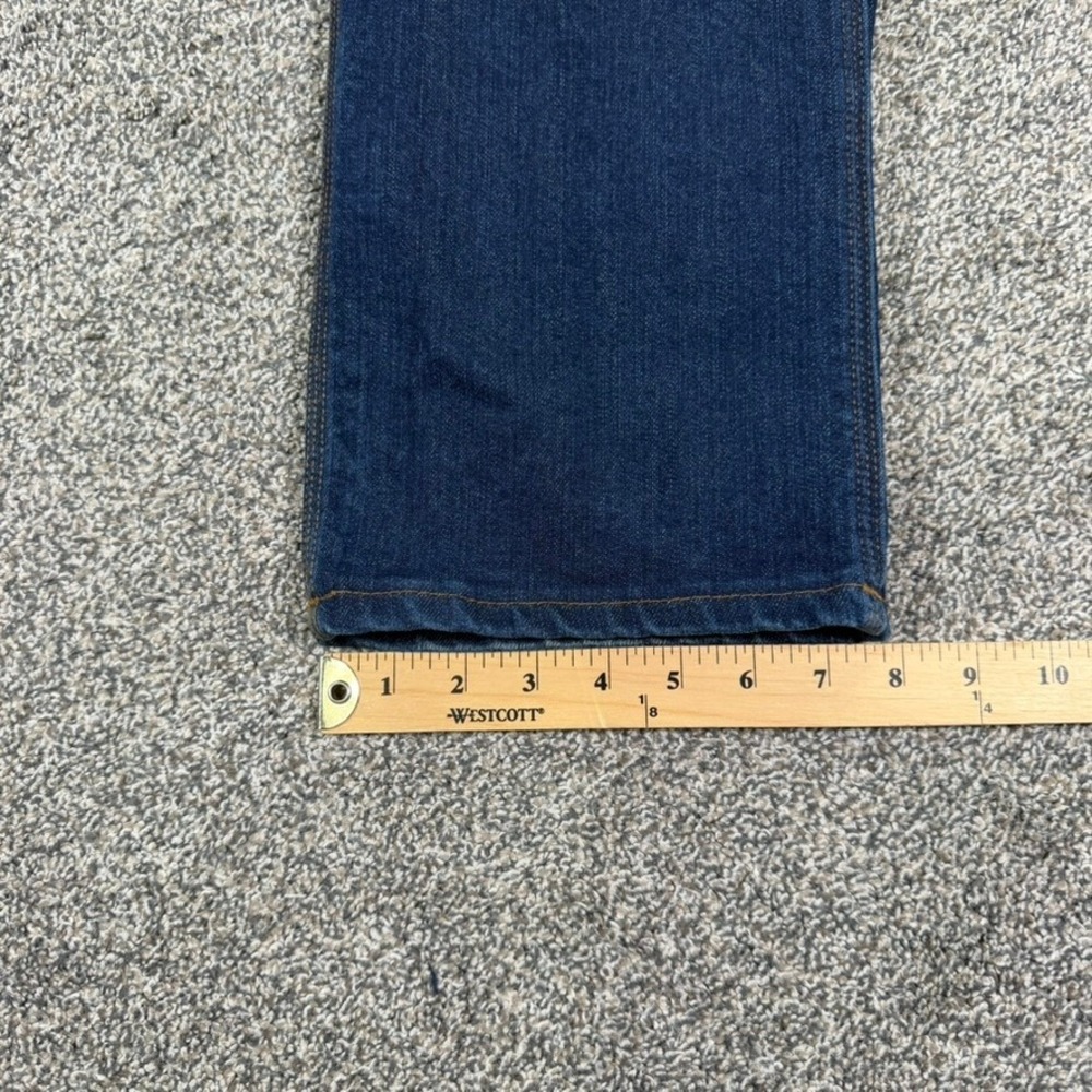 Origin USA Maine Made Dark Wash Straight Leg Fit Indigo Wash Denim Jeans Mens 34 - Picture 12 of 13
